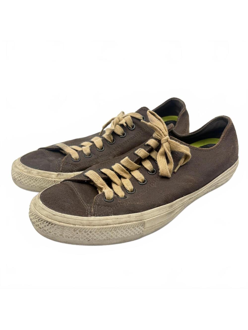 Converse x John Varvatos All Star Low Leather Sneakers Men's US 10 Brown Preppy